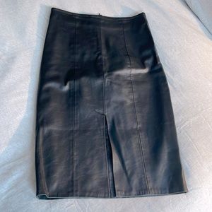 Faux leather midi pencil skirt from Simons